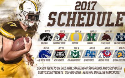 2017 Wyoming Football Schedule Announced